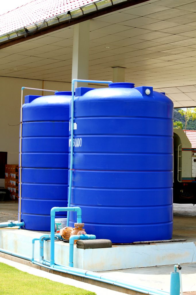 Blue Plastic Water Tank