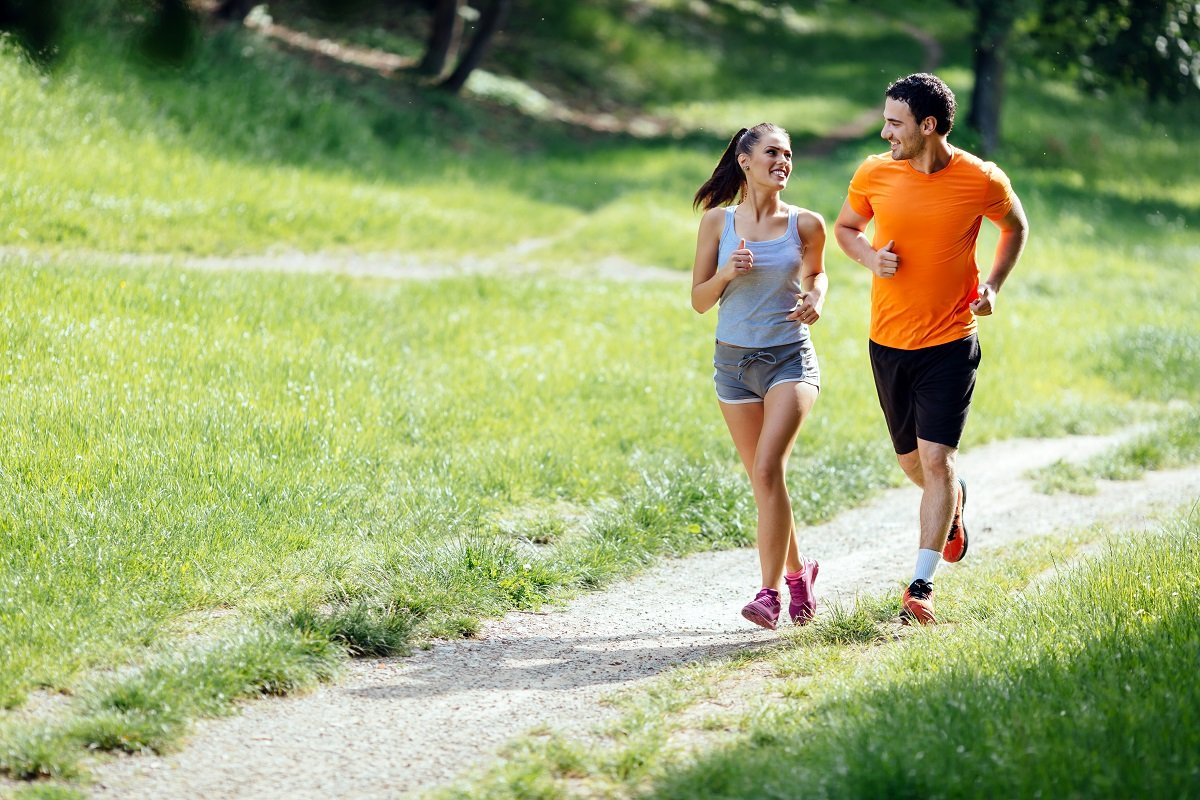 Couple jogging