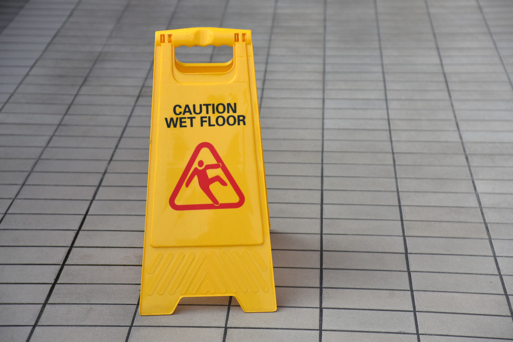 caution wet floor